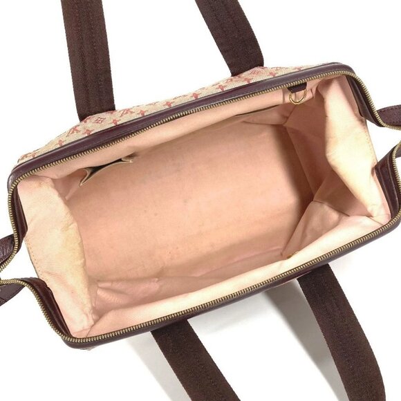 LOUIS VUITTON M92311 Monogram mini Josephine GM Hand Bag Canvas Slys Red - Picture 14 of 16